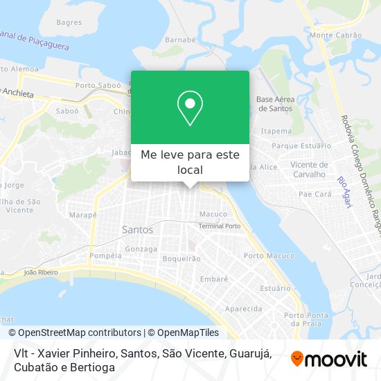 Vlt - Xavier Pinheiro mapa