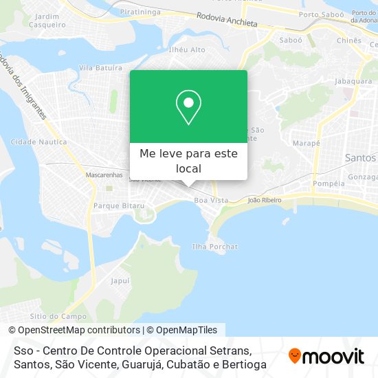 Sso - Centro De Controle Operacional Setrans mapa