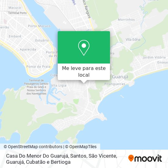 Casa Do Menor Do Guarujá mapa