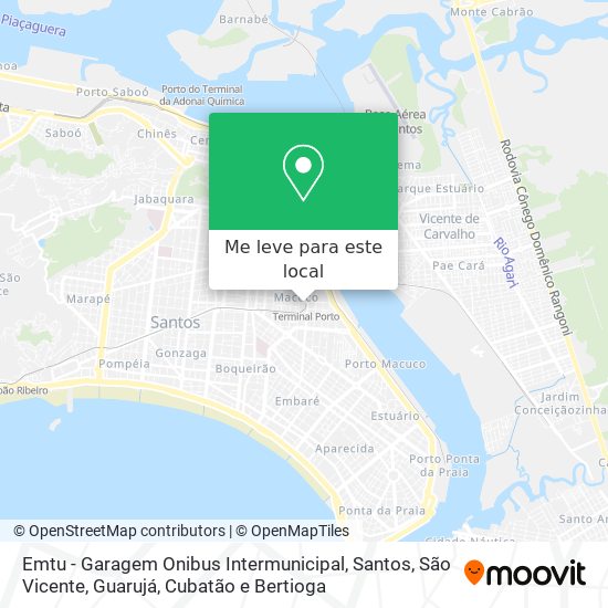 Emtu - Garagem Onibus Intermunicipal mapa