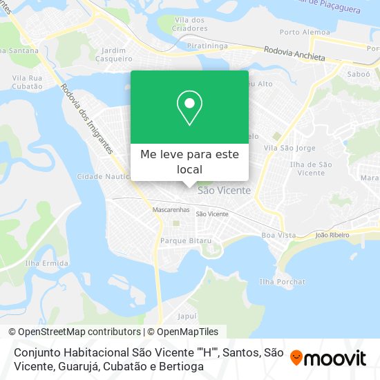 Conjunto Habitacional São Vicente ""H"" mapa