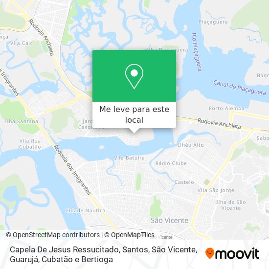 Capela De Jesus Ressucitado mapa