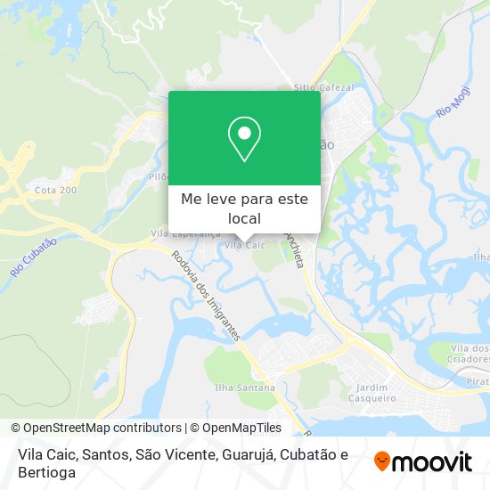 Vila Caic mapa