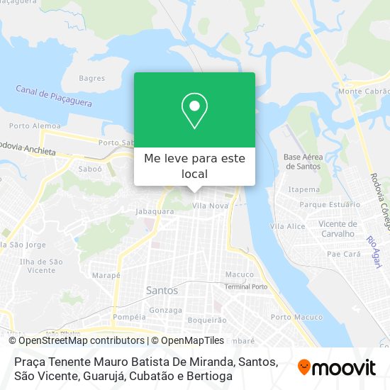 Praça Tenente Mauro Batista De Miranda mapa