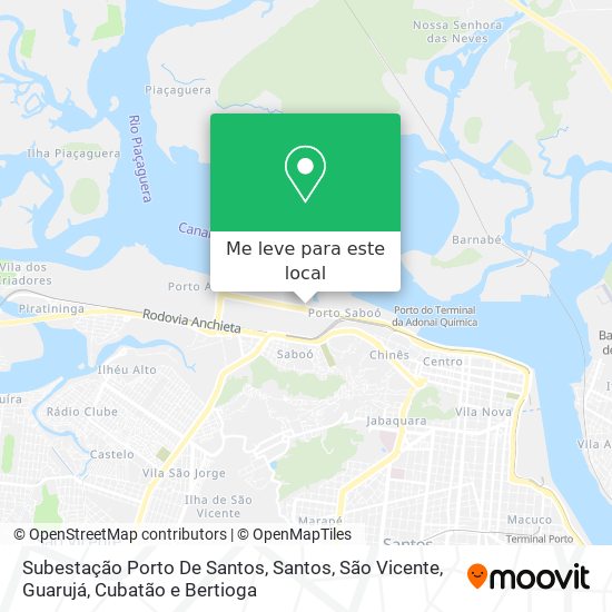 Subestação Porto De Santos mapa