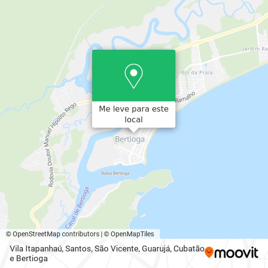 Vila Itapanhaú mapa