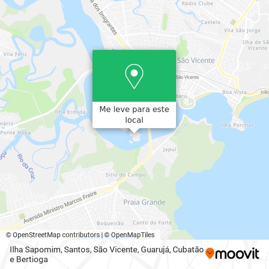 Ilha Sapomim mapa