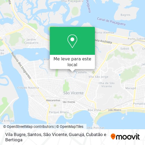 Vila Bugre mapa