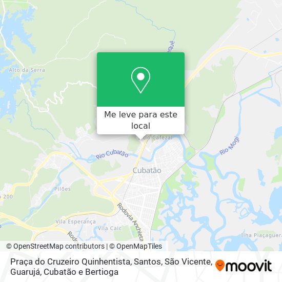 Praça do Cruzeiro Quinhentista mapa
