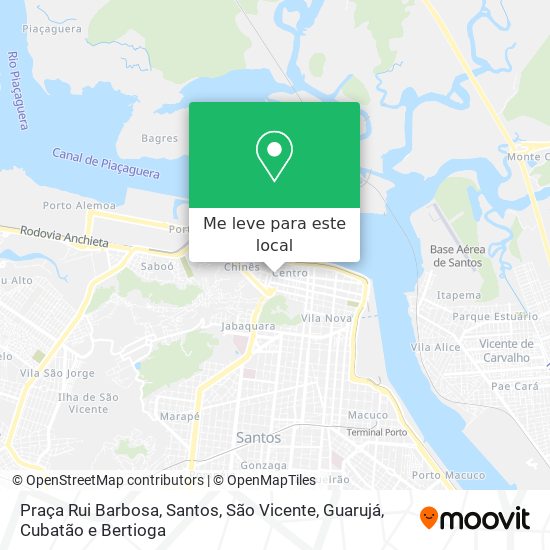 Praça Rui Barbosa mapa