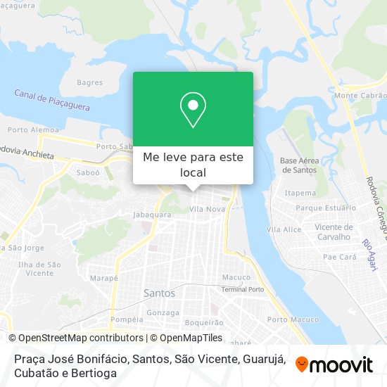 Praça José Bonifácio mapa