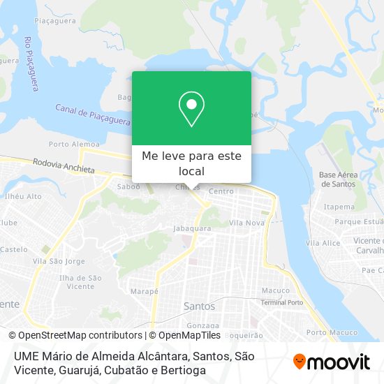 UME Mário de Almeida Alcântara mapa