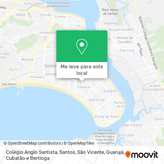 Colégio Anglo Santista mapa