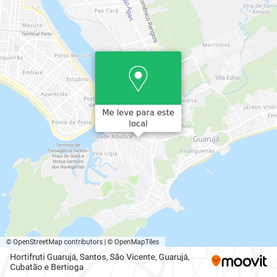 Hortifruti Guarujá mapa