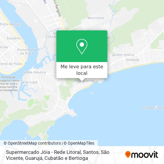 Supermercado Jóia - Rede Litoral mapa