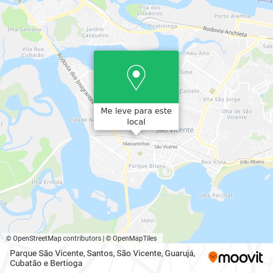 Parque São Vicente mapa