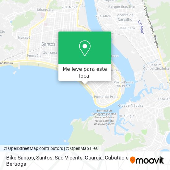 Bike Santos mapa