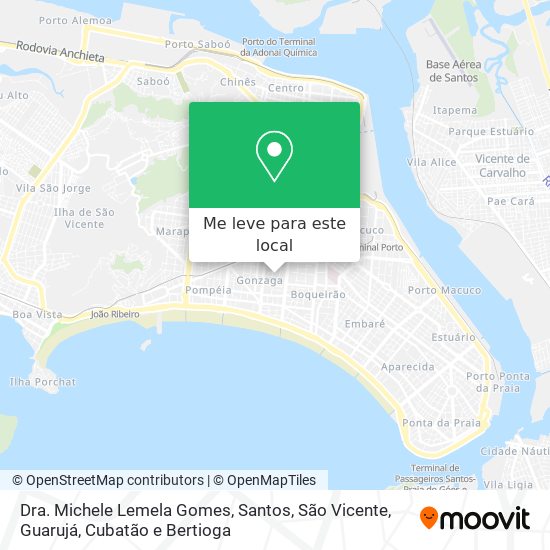 Dra. Michele Lemela Gomes mapa