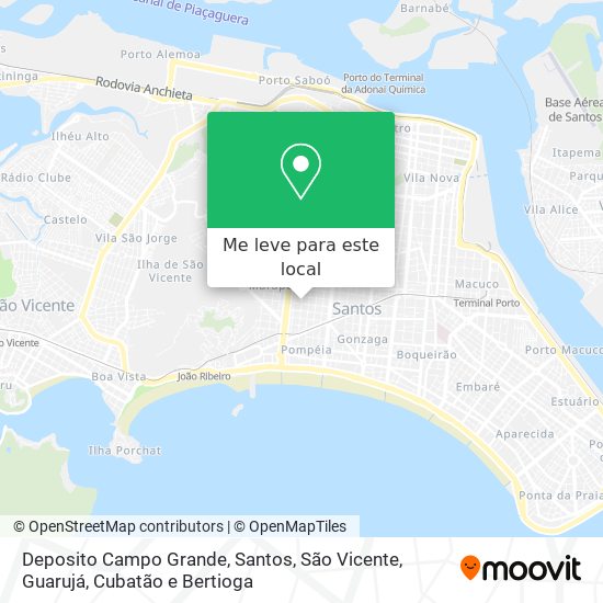 Deposito Campo Grande mapa