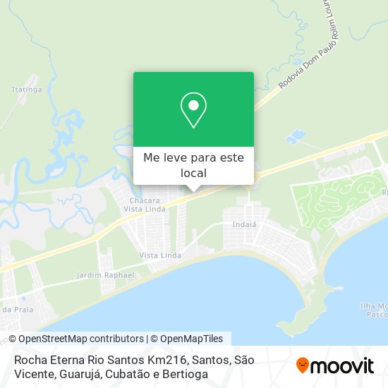 Rocha Eterna Rio Santos Km216 mapa