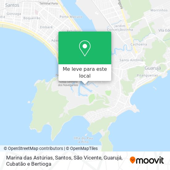 Marina das Astúrias mapa