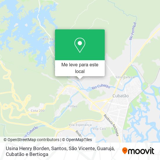 Usina Henry Borden mapa
