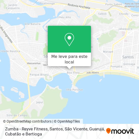 Zumba - Reyve Fitness mapa