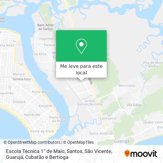 Escola Técnica 1° de Maio mapa
