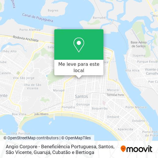 Angio Corpore - Beneficiência Portuguesa mapa