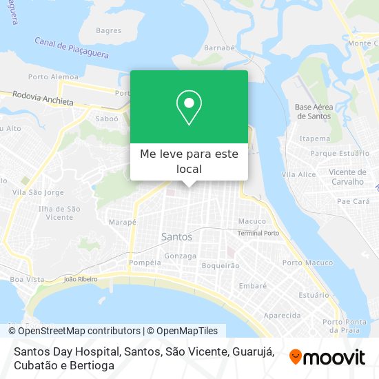 Santos Day Hospital mapa