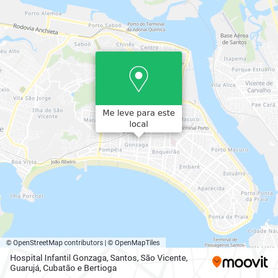 Hospital Infantil Gonzaga mapa