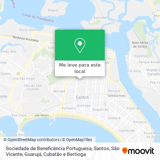 Sociedade de Beneficência Portuguesa mapa