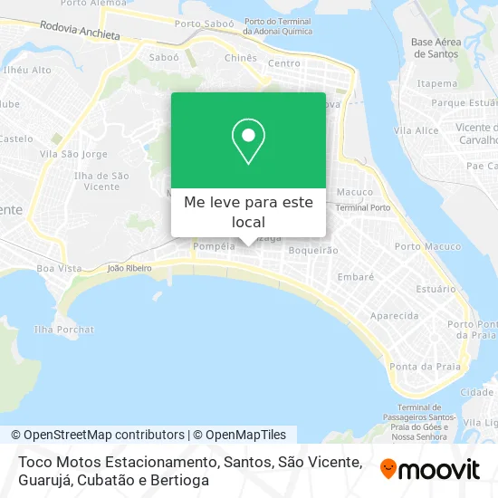 Toco Motos Estacionamento mapa