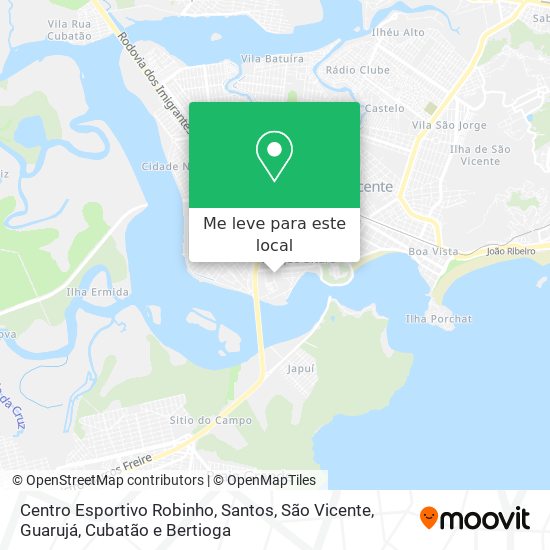 Centro Esportivo Robinho mapa