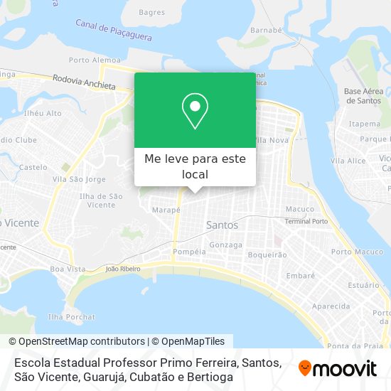 Escola Estadual Professor Primo Ferreira mapa