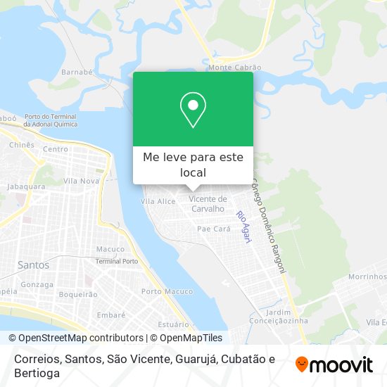 Correios mapa