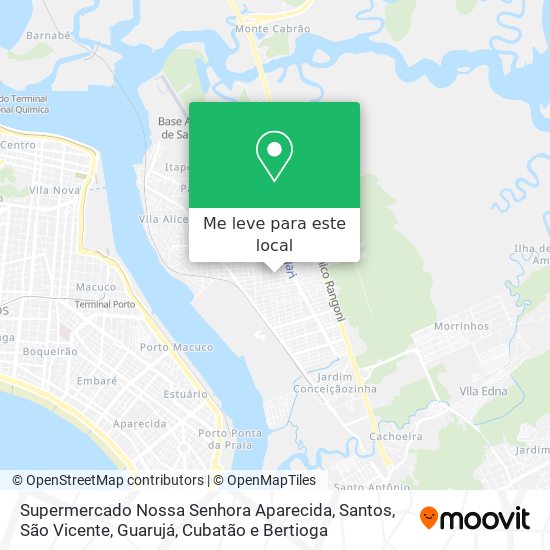 Supermercado Nossa Senhora Aparecida mapa