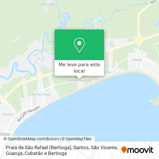 Praia de São Rafael (Bertioga) mapa