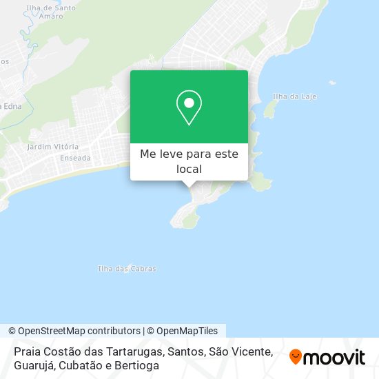 Praia Costão das Tartarugas mapa