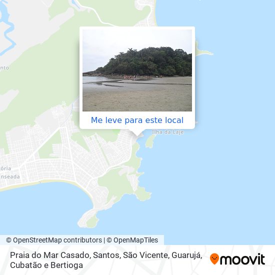 Praia do Mar Casado mapa