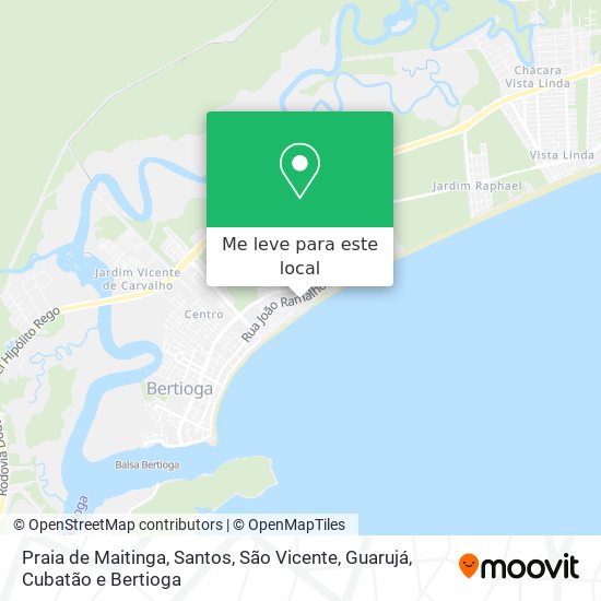 Praia de Maitinga mapa