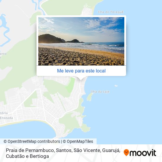 Praia de Pernambuco mapa