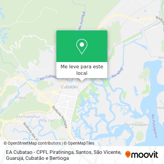 EA Cubatao - CPFL Piratininga mapa