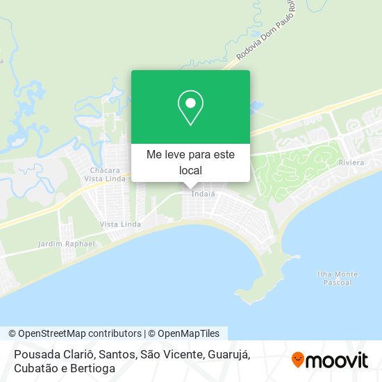 Pousada Clariô mapa