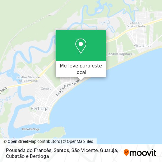 Pousada do Francês mapa