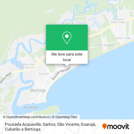 Pousada Acquaville mapa