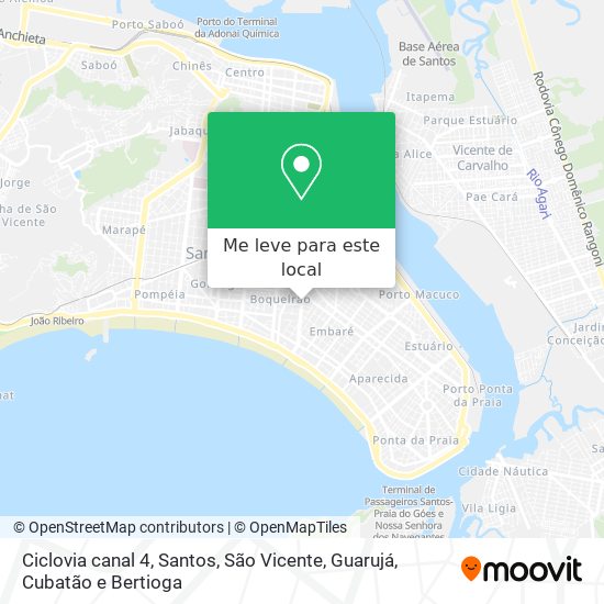 Ciclovia canal 4 mapa