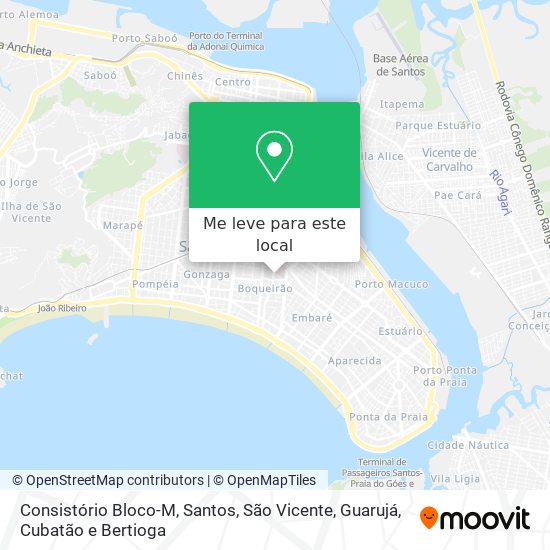 Consistório Bloco-M mapa