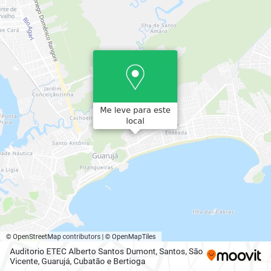 Auditorio ETEC Alberto Santos Dumont mapa