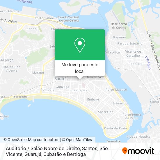 Auditório / Salão Nobre de Direito mapa